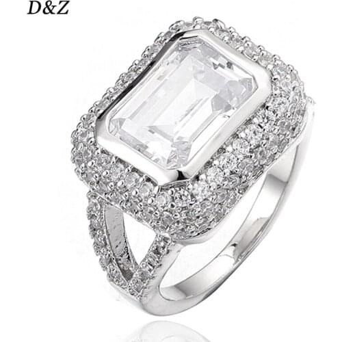 Кольца с фианитами для женщин D&Z China At AliExpress