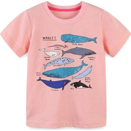 Girls T-Shirt Toddlers Short Sleeve Tees Tops Kids Cartoon Printing Clothes Children Cotton T Shirt Casual Wear