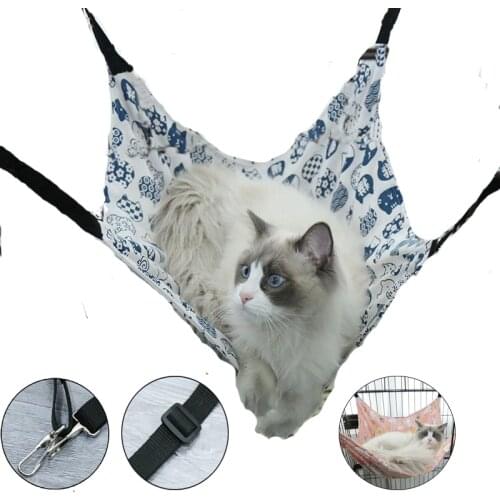 Pet Hammock Cat Warm Cute Hanging Beds Cat Rodents Hanging Bed Hammock For Cats Cotton Mount Hammocks For Hamster Pets Supplies