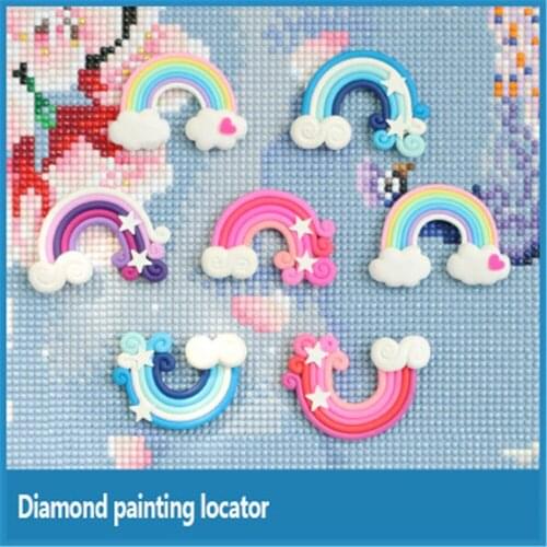 HUACAN 1PC Diamond Painting Glitter Drop Magnet Cover Minders Diamond Embroidery Tools Accessories Random Color