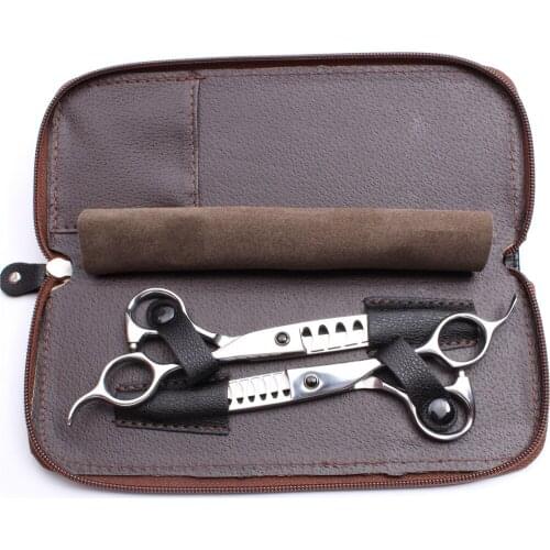 Scissors Bag Classic Leather Hairdressing Scissors Bag 2 Pack