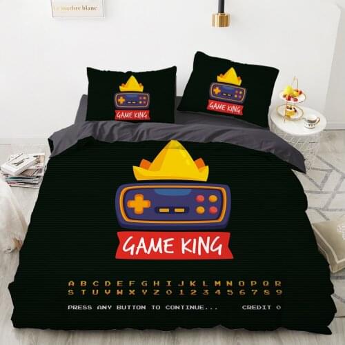 Bedding set duvet cover 240x220 bed linen 2 sp For home gamer 3d bedclothes Queen King Single Full Double Size Customizable size