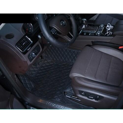 Lsrtw2017 Leather Car Floor Mat for Volkswagen Vw Touareg 2002-2020 2019 2018 2017 2016 2015 2014 2013 2012 2011 Carpet Auto Rug
