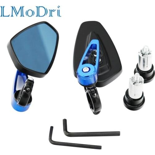 LMoDri Universal 7/8"" 22mm handle bar motorcycle bar end mirror Motorcycle Mirror
