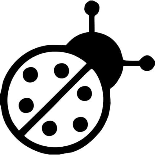 MIGNATIS - Round Look Ladybug Vehicle Modified Car Sticker Mural Art Decal For Car Window Loptop Decoration Vinyl Stickers Water