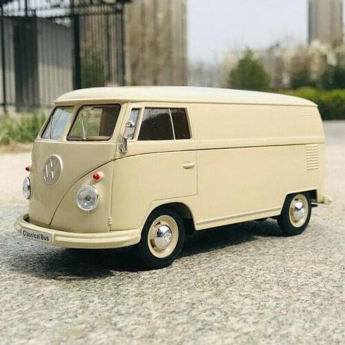 WELLY 1:24 For 1963 Volkswagen T1 T2 BUS Alloy Diecast Static Car Model Men Gift no box