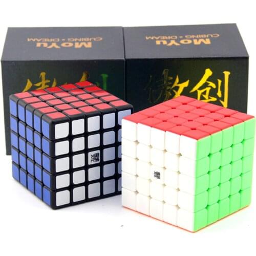 MOYU AoChuang GTS 5 /GTS 5 M 5x5 Magnetic Black Stickerless Smart Cube Magic Cube Speed Puzzle Cubes Educational Toys Children