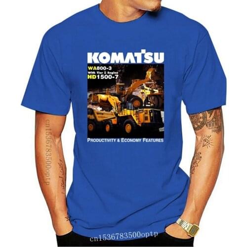 New 2021 Komatsu T-Shirt Classic Tops Tee