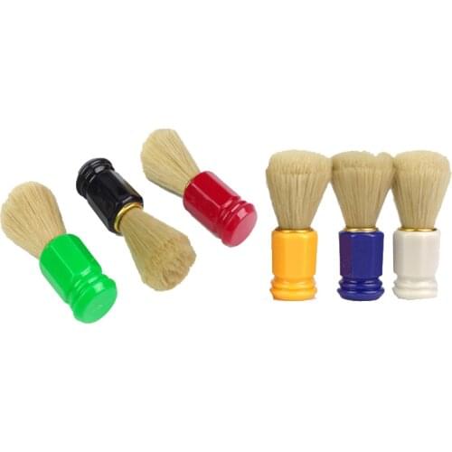 Wholesale 6Pcs Professional Jewelry Cleaning Brush Small Counter Jewelry Pig Hair Brush Jewelry Making Tools Shaving Brush