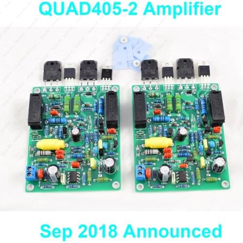 Pair 100W QUAD405-2 Assembled Power Amplifier Replica Of QUAD405 -2 Improved From QUAD405