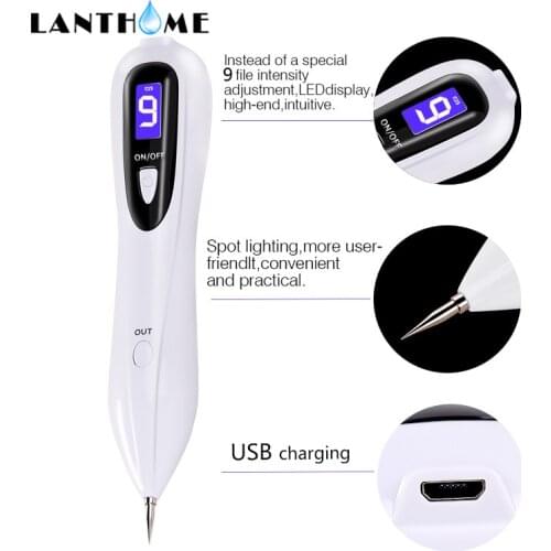 Plasma Pen Skin Tag Mole Remover Mole Wart Black Point Spot Dots Laser Pen Skin Tag Tattoo Freckle Removal Tool Beauty Skin Care