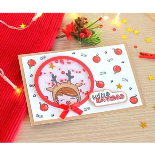 Spanish navidad Transparent clear stamp for DIY Scrapbooking/Card Making/Kids Christmas Fun Decoration Supplies