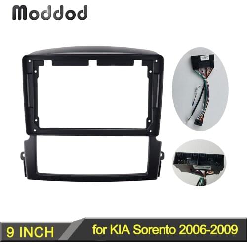 9 INCH Car Radio Frame for KIA SORENTO 2006-2009 GPS Navigation Stereo GPS DVD Player Install Panel Dash Surround Trim Kit Bezel