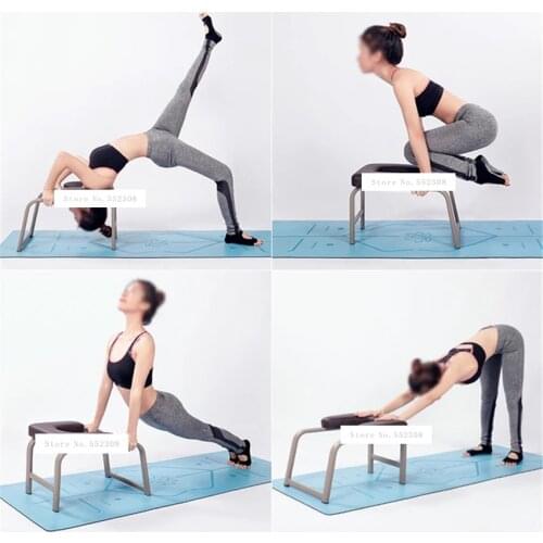 Gym Handstand Stool Bench Yoga Inverted Upside Chair Yoga Assisted Stool Inversion Machine Indoor Yoga Fitness Chair Equipment