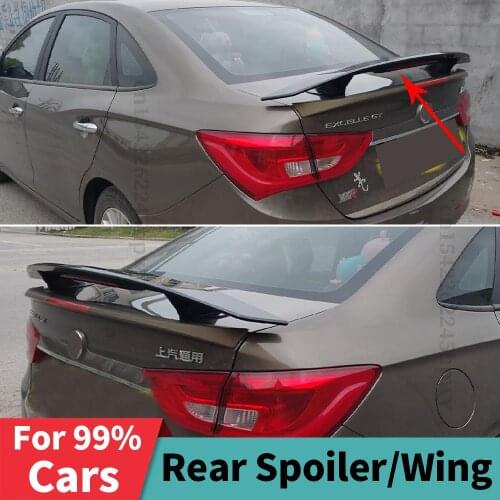Universal Exterior Part Roof Rear Spoiler Wing Racing Sport Boot Lip Air Deflector Tail Accessories For Audi Toyota Lexus Honda