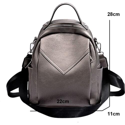 Girls Rucksack Vintage Shoulder Bags Feminina Fashion Women Leather Backpack Small Pu School Bag Backpack for Teenager