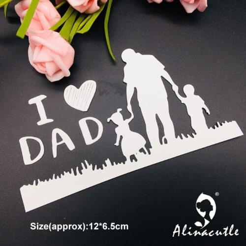Die cut metal cutting die fathers day love dad Scrapbooking album papercraft handmade card stencil art cutter punch die