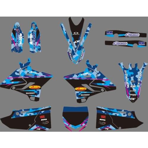 0630 Motorcycle Team Graphic & Backgrounds Decal Sticker Kits for Yamaha YZ125 YZ250 2015 2016 2017 2018
