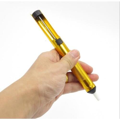 1pcs Suction Tin Solder Suckers Desoldering Gun Soldering Iron Pen Hand Tools Desoldering Pump HUANG
