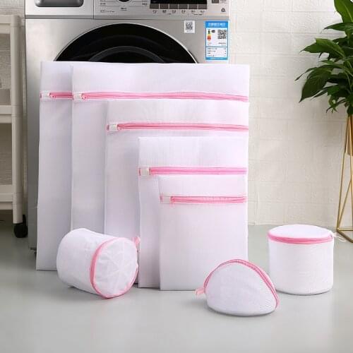 11 Size Mesh Laundry Bag Polyester Home Organizer Coarse Net Laundry Basket Laundry Bags for Washing Machines Mesh Bra Bag