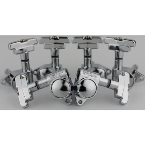 3R3L WILKINSON WJ-309 3x3 Guitar Tuners Chrome Art Deco Rotomatic Imperial Style Head