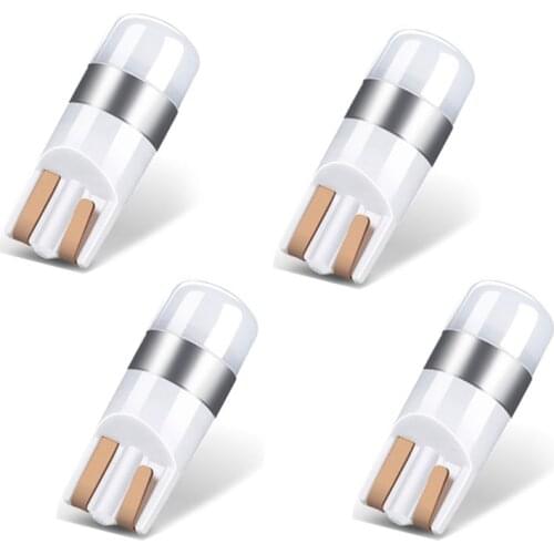 4X Error T10 Bulb Canbus 3030 Smd Led Car Parking Light White 6000K