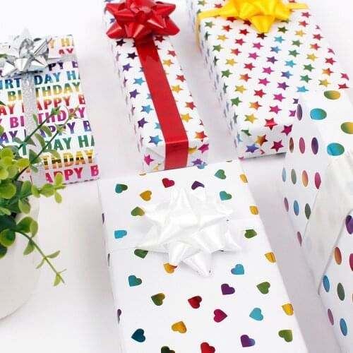 5pcs/lot Gift Wrapping Paper Gift Box Decor Christmas Birthday Handmade Craft Paper DIY Scrapbooking Decorative Paper
