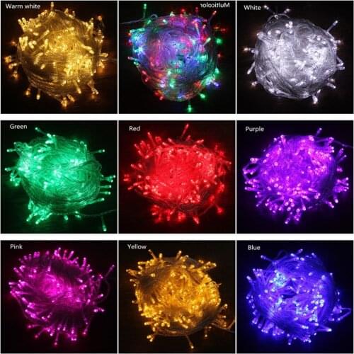 50M/400 100M/600 LED Fairy LED String Light Outdoor Waterproof AC220V Holiday String Garland For Xmas Christmas Wedding Party