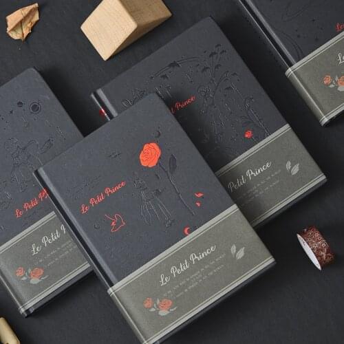 New Little Prince Sketchbook Diary For Drawing Painting Book School Gift Graffiti Sketch Office A5 Notebook Paper Supply Black C