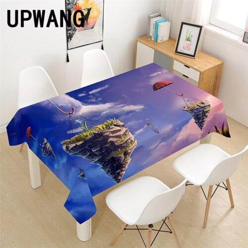 Anime Umbrella Tablecloth 3D Printed Table Cover Rectangular Tablecloth Wedding Birthday Party Kitchen Home Decor
