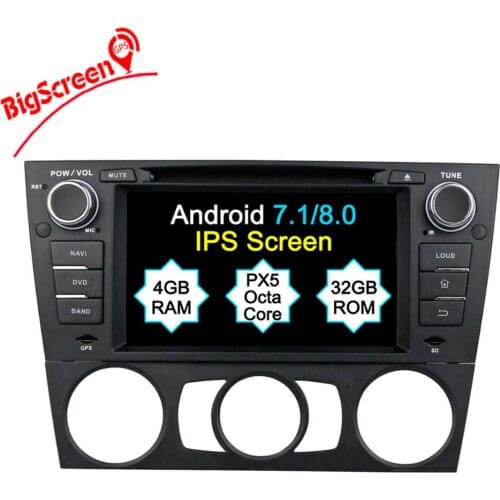 1 Din Android 8.0 Car Radio GPS Navi For BMW E90 E91 E92 E93 3 Series RAM 4GB+32GB 8 Core tape recorder multimedia Satnav wifi