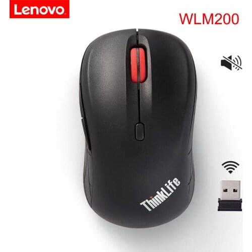 LENOVO Wireless Mouse Thinklife WLM200 USB Connection 2.4GHz Wireless 1500dpi Mute Mini Mouse Mice Notebook Desktop Computer