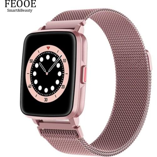 FEOOE Bluetooth 5.0 Call Smart Watch Women Body Temperature Detection Wristband Men Sport Track Smartwatch Android IOS YD