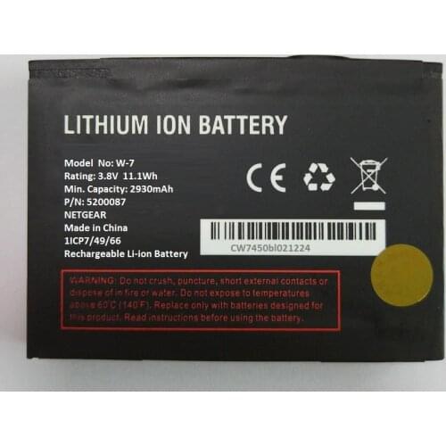 W-7 Battery W7 For Netgear Sierra 790S 810S Battery Wireless Router Aircard 2930mAh 3.8V Li-Ion Lithium Rechargeable Batteries