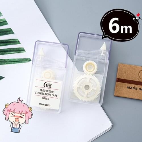 5mm*6m Correction Correcting Tape Student Gift transparent Portable Diary School Supplies Simple Stationery Corrector Tape NEW