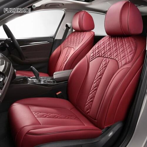 FUZHKAQI Custom Leather car seat cover For Toyota 86 Previa Sienna Venza Fortuner Fj CRUISER MARK IZOA Avalon YARiS Verso VIOS