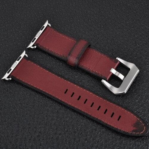 For iWatch Leather Sport Strap Hight Quality Replacement Watch Wrist Band For iWatch Series 6 5 4 3 2 1 38/40mm 42/44mm Strap