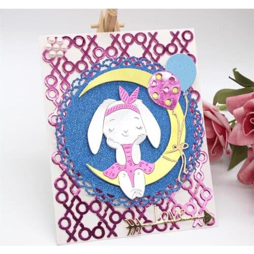 KSCRAFT Cute Rabbit Metal Cutting Dies Stencils for DIY Scrapbooking/photo album Decorative Embossing DIY Cards