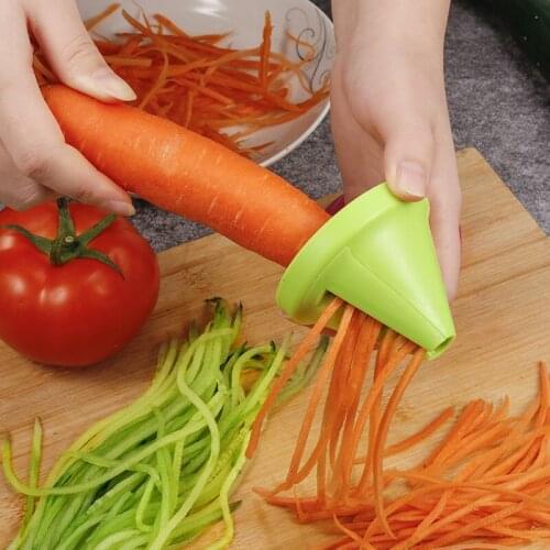 Kitchen Tools Vegetable Fruit Multi-function Spiral Shredder Peeler Manual Potato Carrot Radish Rotating Shredder Grater