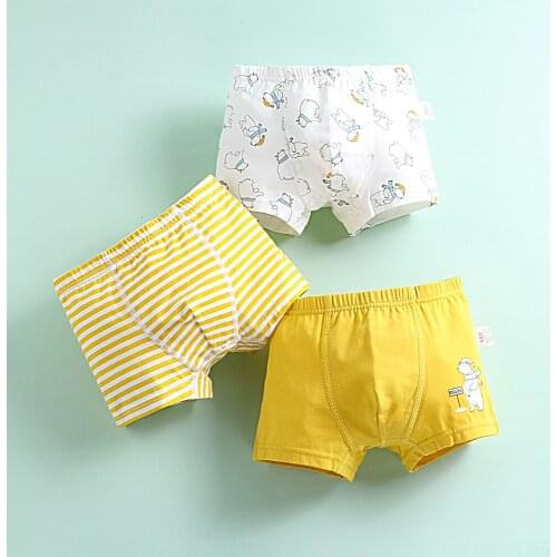 Summer Cotton Childrens Underwear Male Pure Cotton Flat Corner Children Baby Thin Shorts Pants Head Cartoon Lovely Comfortable