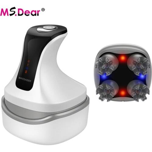 4D Electric Head Massager Waterproof Scalp Massage Prevent Hair Loss Wireless Body Neck Back Massager Health Care