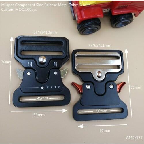 Metal belt click bucklels for 45mm 50mm tape diy bags luggage pants belt buckle 2pcs/lot high quality