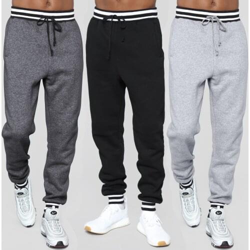 Fashion Jogging Pants for Men Sweatpants Sports Casual Fitness Trousers Antumn Winter Training Runing Loose Long Pants