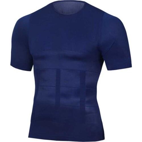 Mens Body Shaper Slimming Shirt Tummy Vest Thermal Compression Base Layer Slim Muscle Tank Top Shapewear Vest Shirt Abs Abdomen