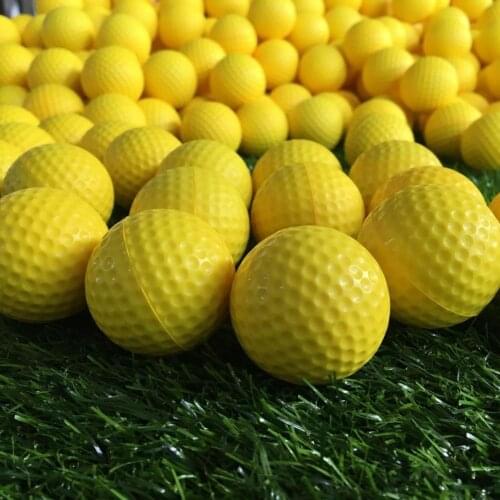 2Pcs Golf Balls Elastic High Visibility Soft Sponge Balls Golf Practice Balls Children Toys for Golf Outdoor Practice Training