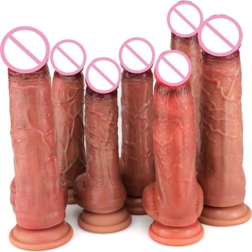 Soft Realistic Dildo With Powerful Suction Cup Huge Penis Sex Toys For Woman Big Fake Dick Female Masturbation Sex Products