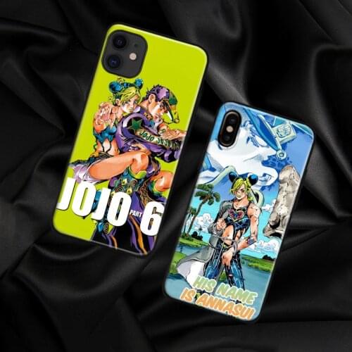 JoJos Bizarre Part 6 Stone Ocean Jolyne Cujoh For iPhone 6 6s 7 8 Plus X XR XS 11 Pro Max soft silicone Phone case cover shell