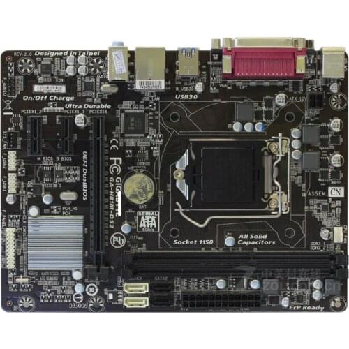 GIGABYTE GA-H81M-DS2 Desktop Motherboard H81 Socket LGA 1150 i3 i5 i7 DDR3 16G Micro-ATX Original Used Mainboard PC