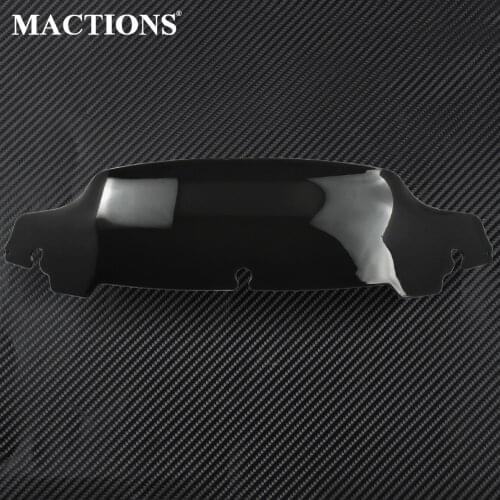 Motorcycle 5" Windshield Fairing Windscreen Black Wave Cover For Harley Electra Street Glide Touring FLHT FLHTC FLHX 14-18