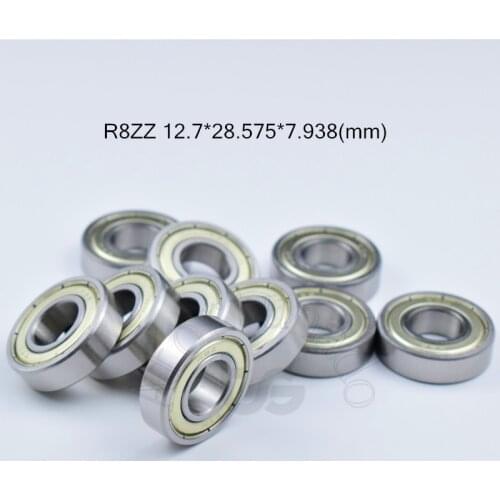 R8zz 12.7*28.575*7.938(mm) 10pieces bearing metal sealed ABEC-5 chrome steel bearings hardware